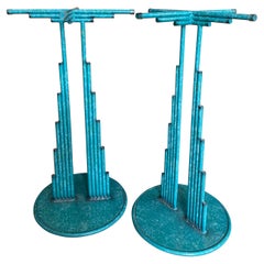 Mid-Century Curtis Jere Side Table Stands
