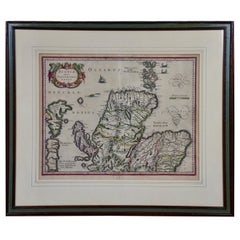 Antique Northern Scotland: A 17th Century Hand-colored Map by Mercator