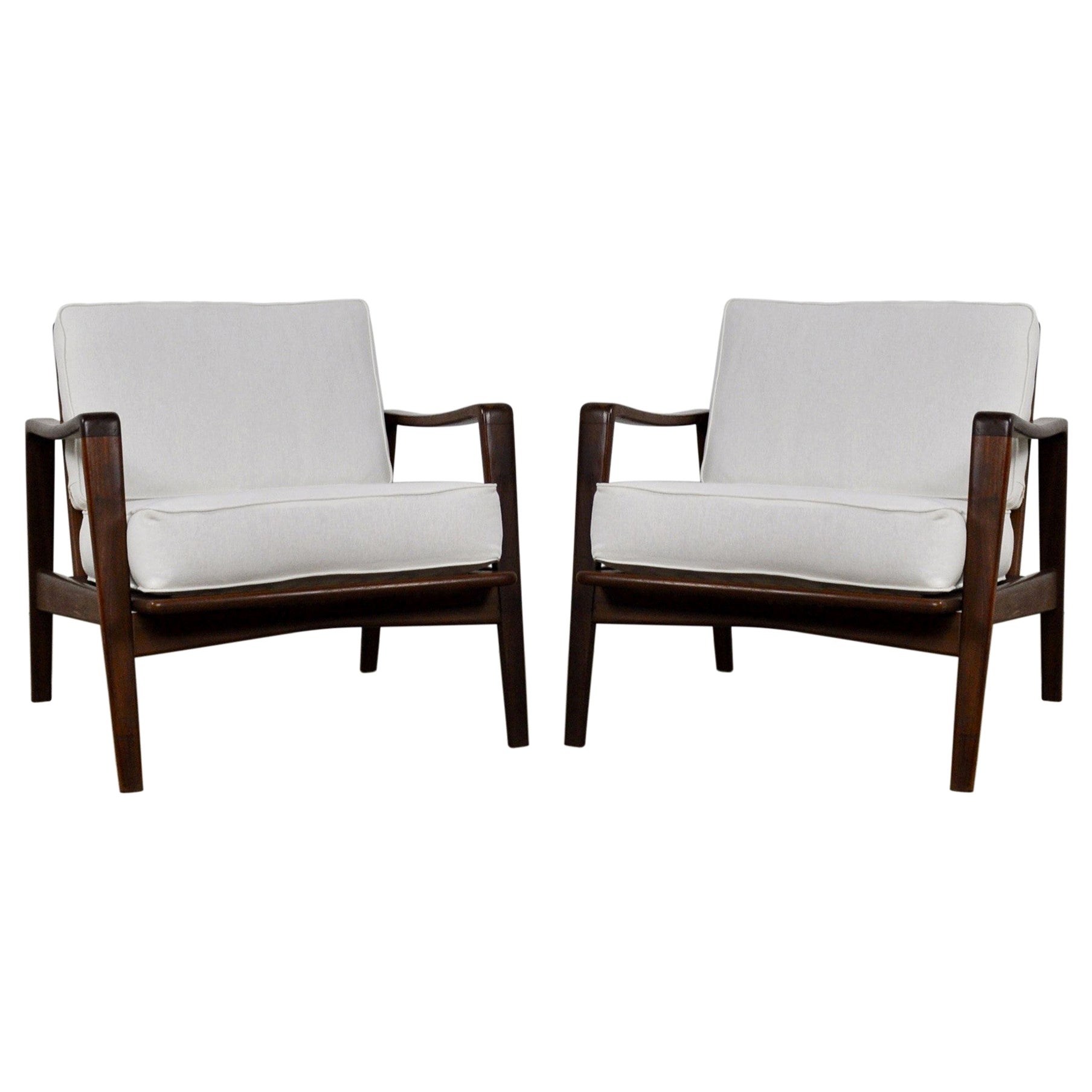 1960's Arne Wahl Iversen Easy Chairs by Komfort, Denmark