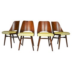 Set of Four Dining Chairs, Ton, Designed by Oswald Haerdtl, 1950s, Expo 58