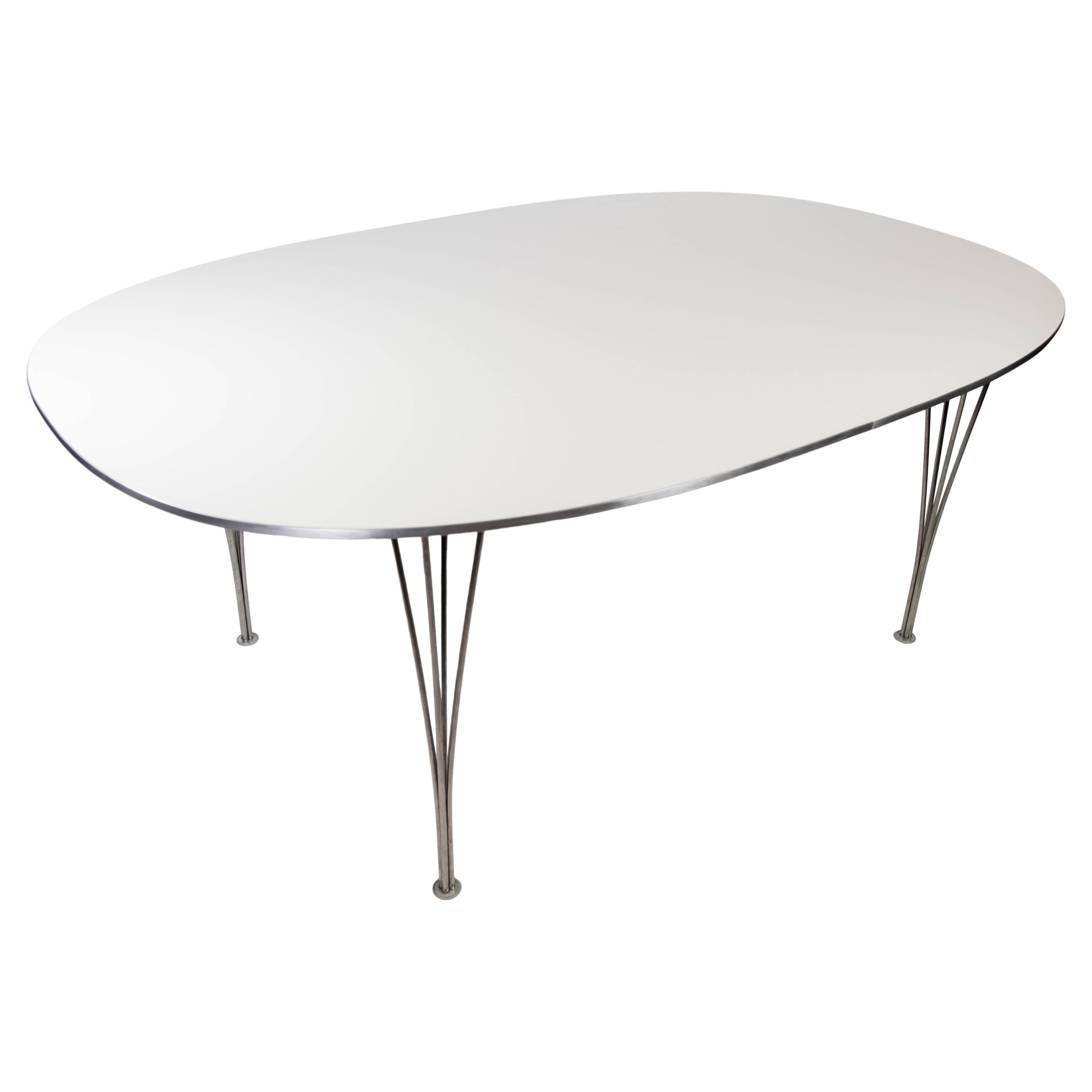 Skifte tøj Symposium Trivial Super Ellipse Dining Table with White Laminate Designed by Piet Hein, 1998  For Sale at 1stDibs | super ellipse table