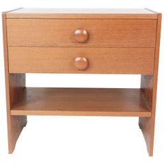 Vintage Bedside Table with Drawers in Teak of Danish Design by Pbj Furniture