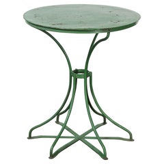 1940's Original French Green Garden Table