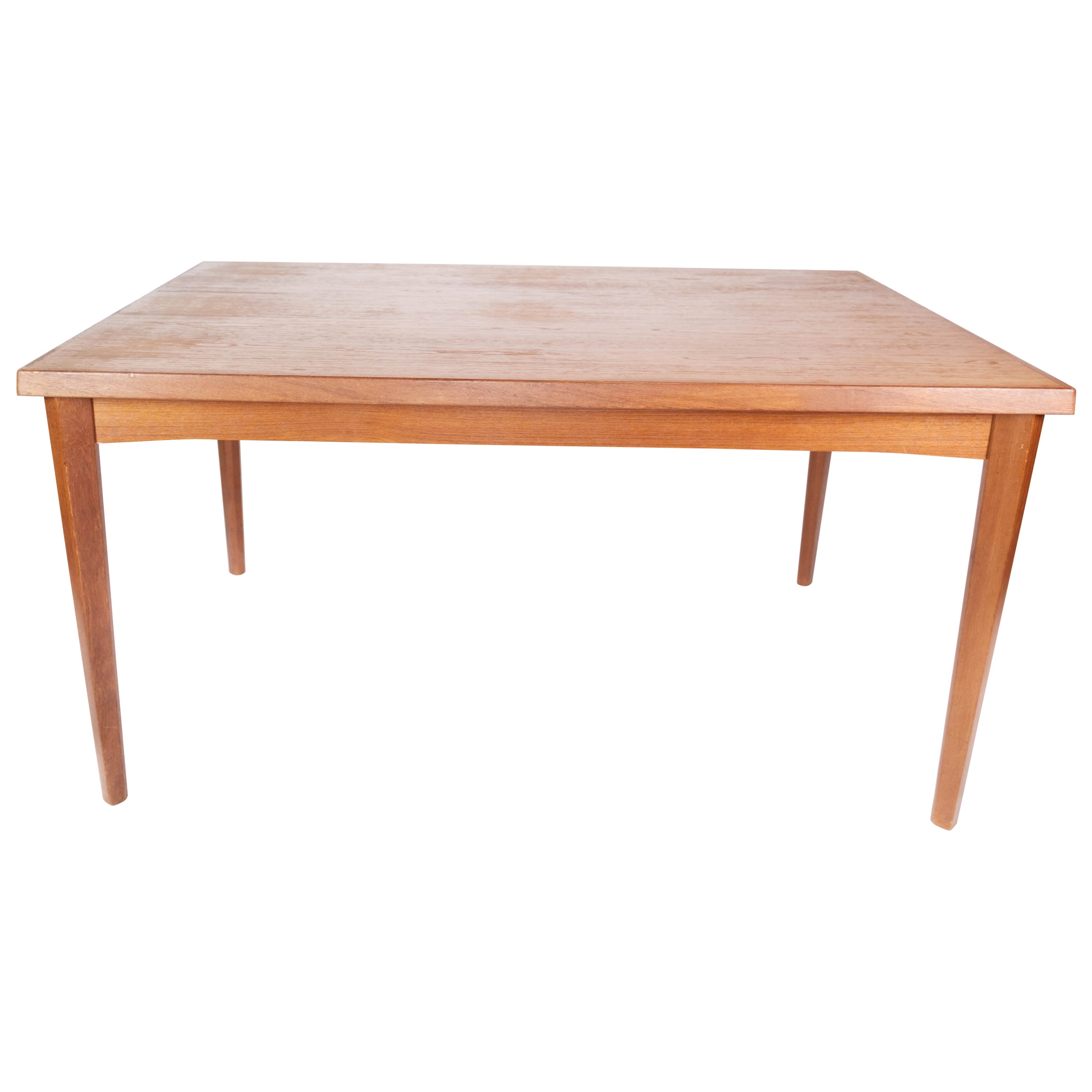 Dining Table in Teak with Extension Plates, of Danish Design from the 1960s For Sale