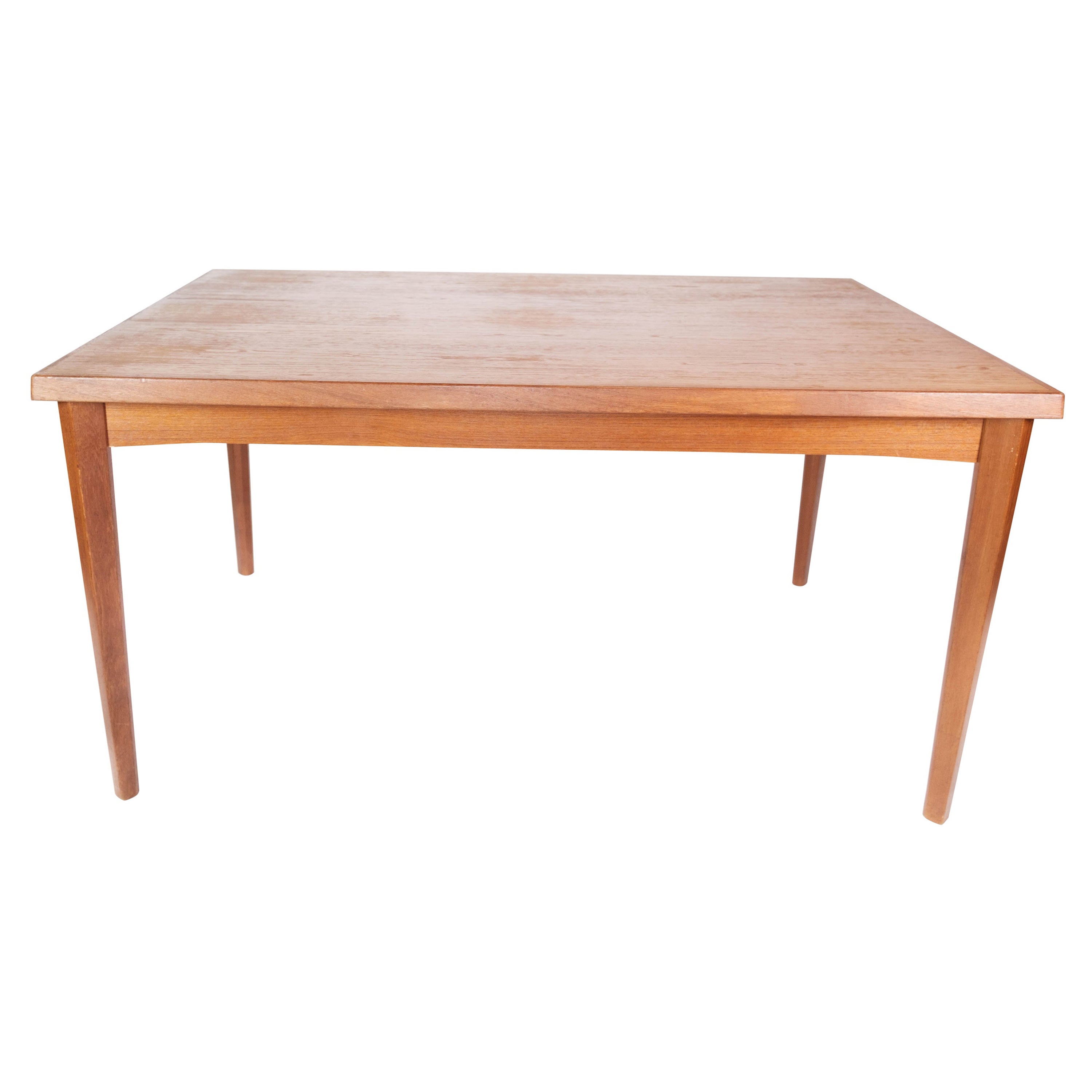 Dining Table With Extension Plates Made In Teak, Danish Design From 1960s