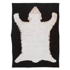 Polar Bear Rug Mongolian Cashmere Throw Blanket
