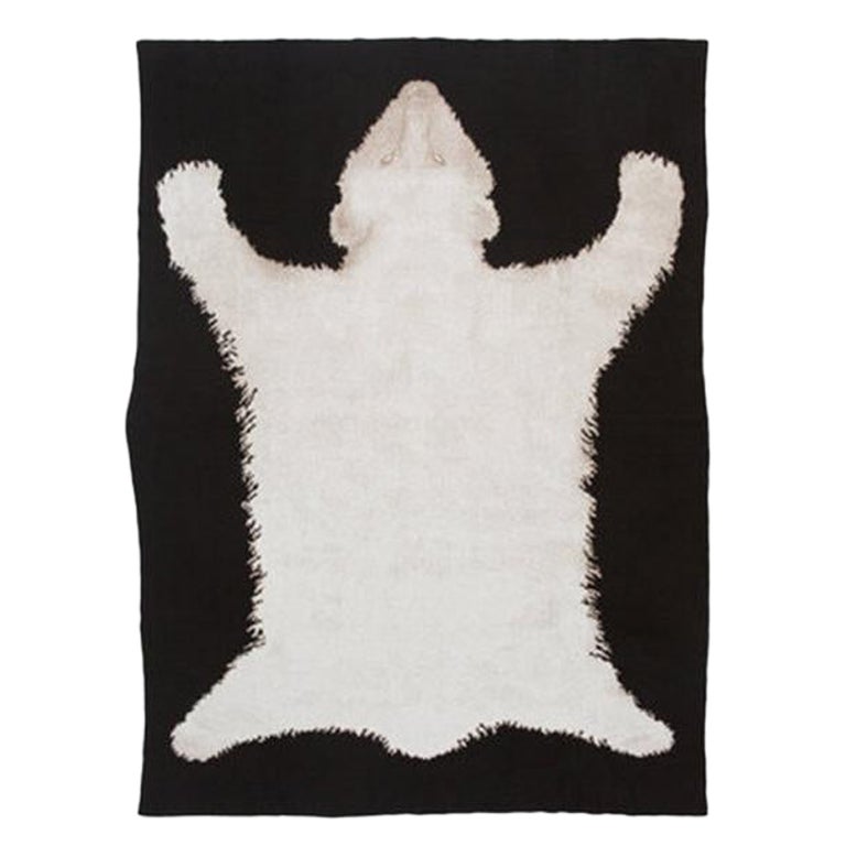 Polar Bear Rug Mongolian Cashmere Queen Size Blanket For Sale