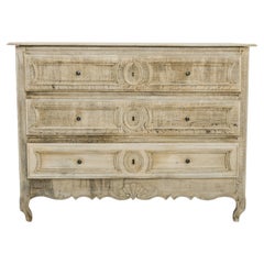 Early 19th Century French Bleached Oak Drawer Chest