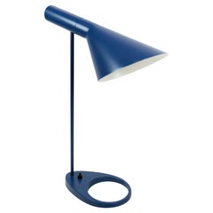 Dark Blue Table Lamp Designed by Arne Jacobsen and Manufactured by Louis Poulsen