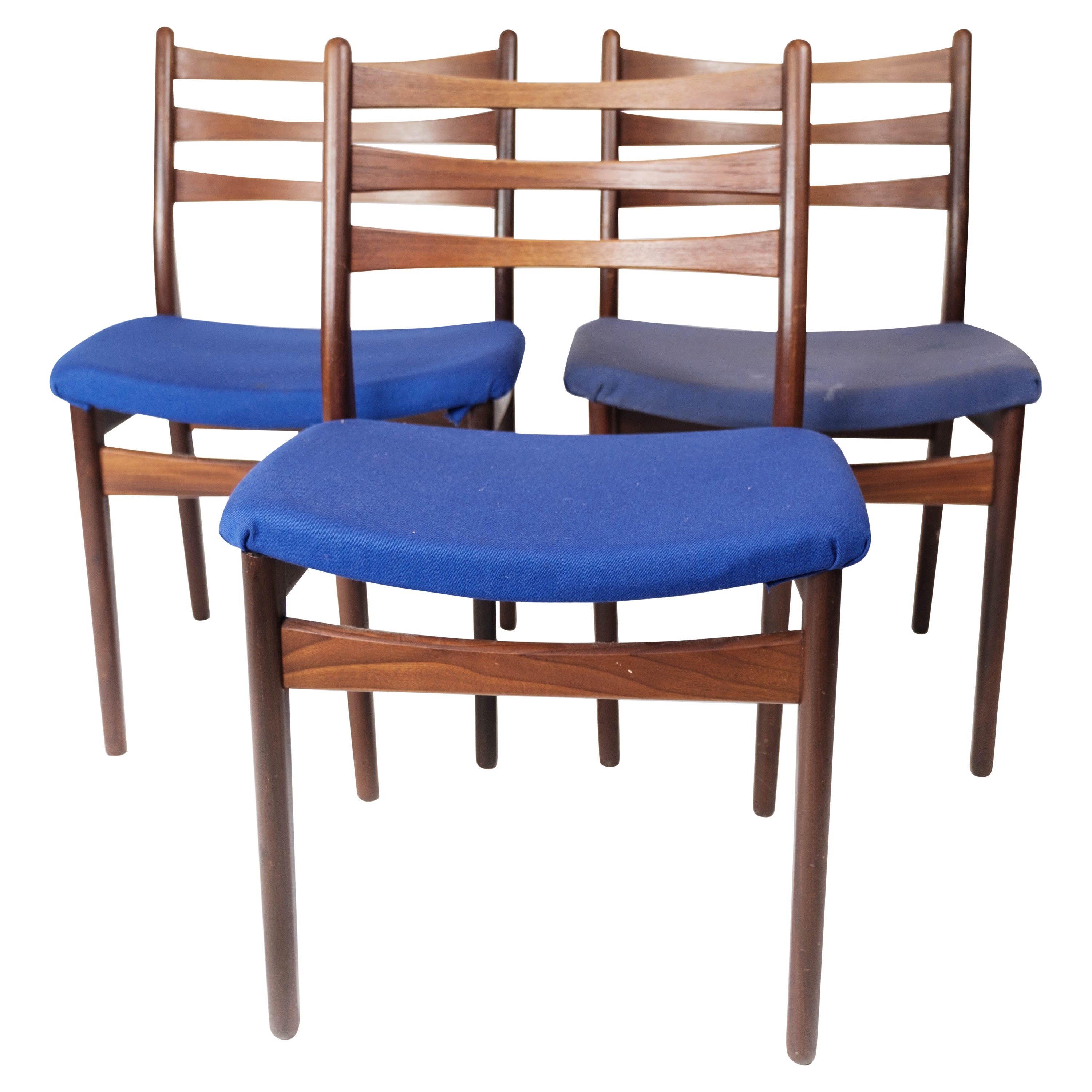 Set of Three Dining Room Chairs in Teak of Danish Design, 1960s