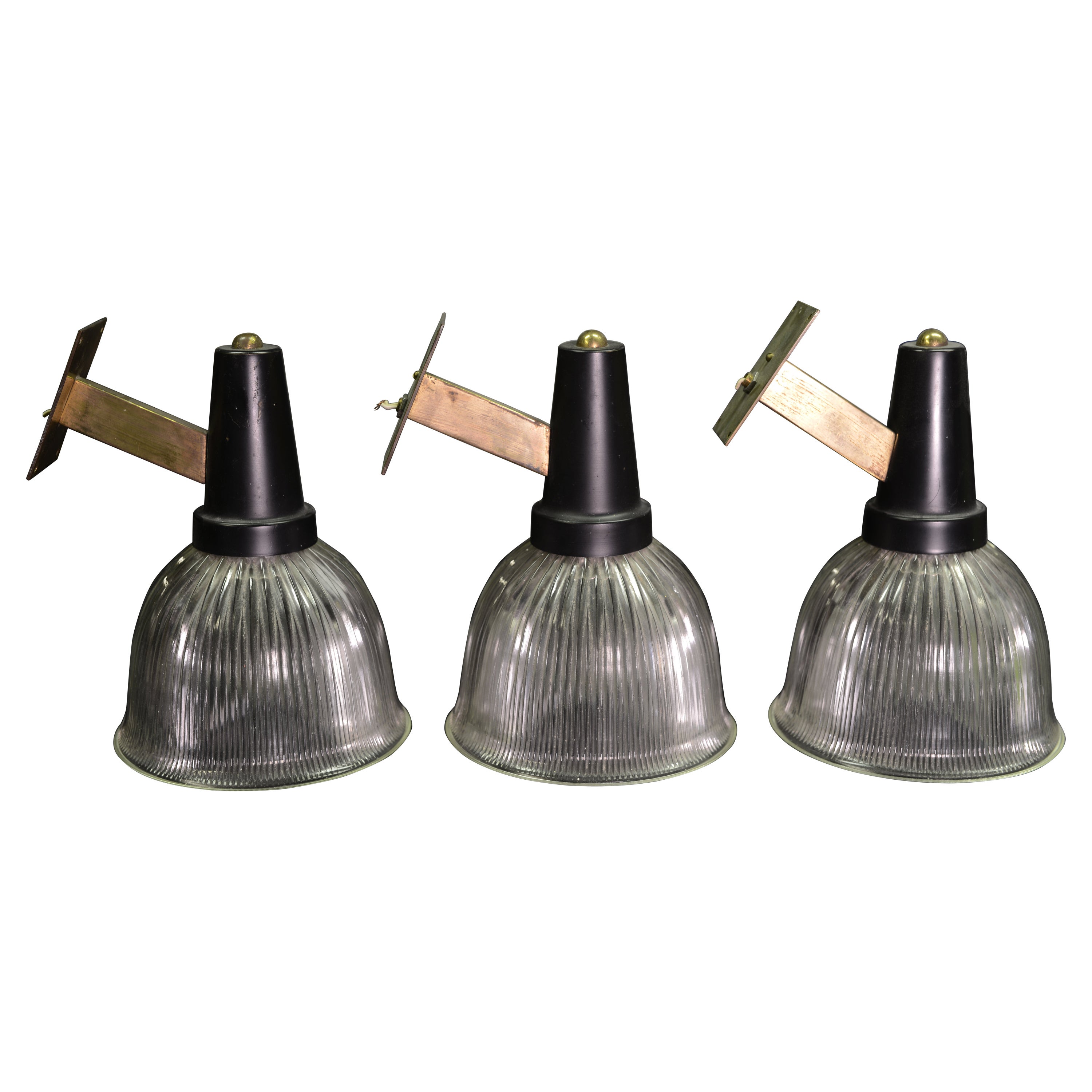 3 Wall Lamps dans le gout de Gardella 1950s Mid-Century Modern For Sale
