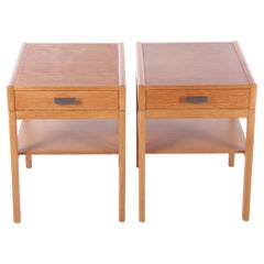 Oak Swedish Bedside Tables, 1960s