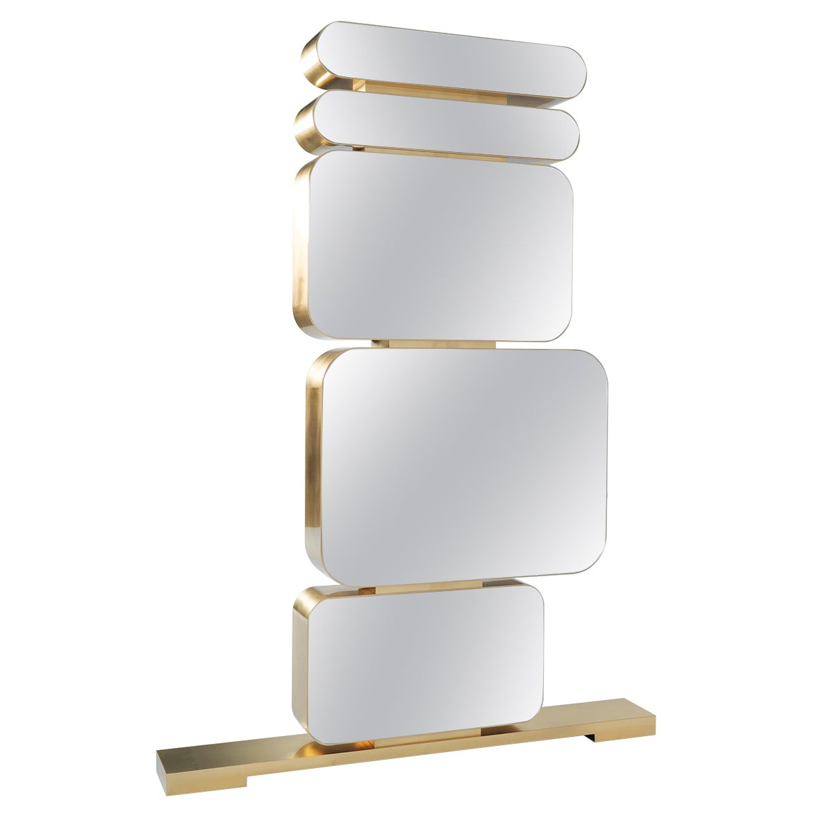 Lighthouse, 21st Century Contemporary Unique Tall Freestanding Mirror For Sale
