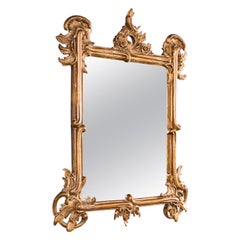 Small Antique Vanity Mirror, Italian, Giltwood, Dressing, Victorian, Circa 1890