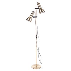 Vintage Danish Gold Floor Lamp by Dansa, 1960s