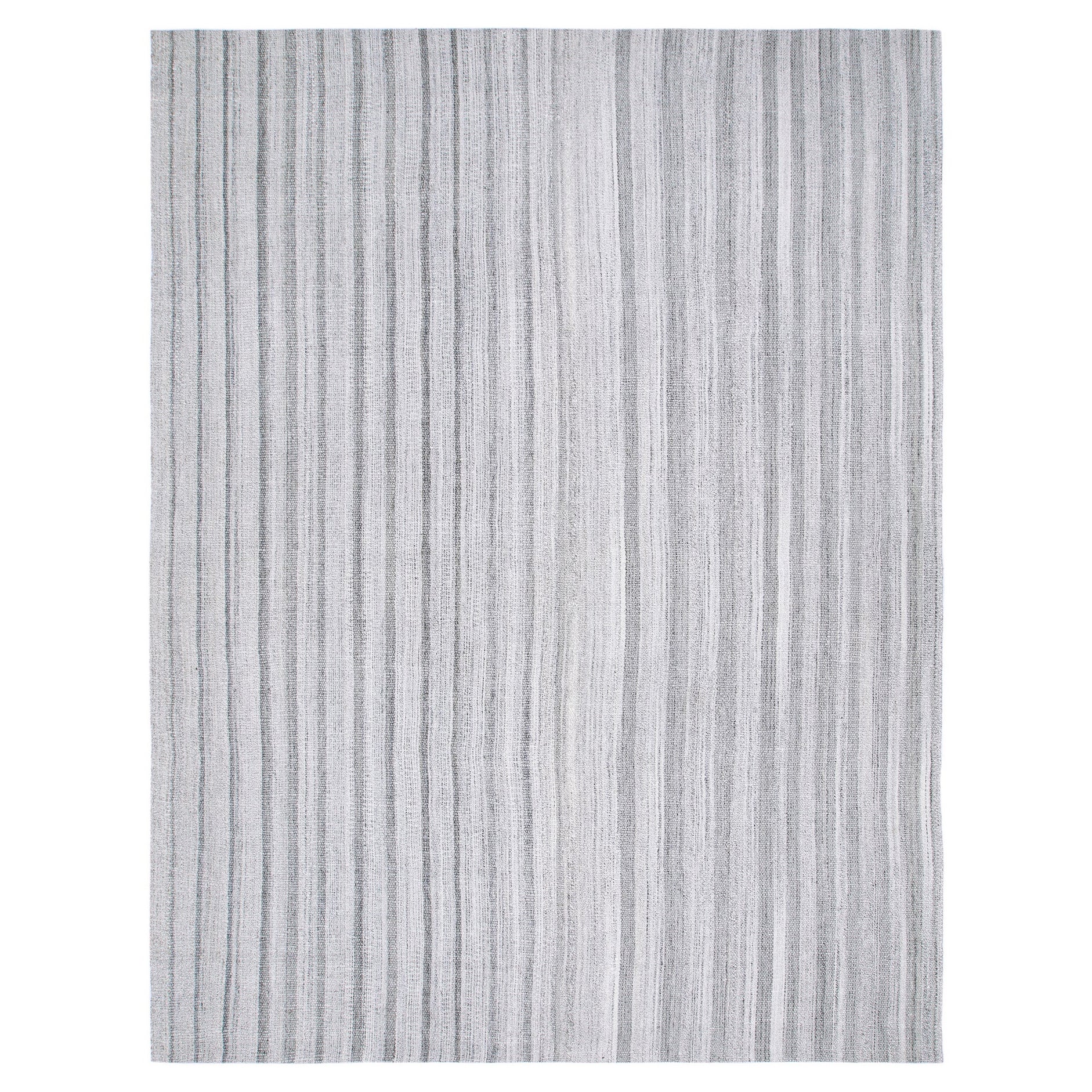Mid-Century Modern Style Minimalist Stripe Flatweave Rug 