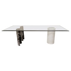 Marble Dining Table by Lella & Massimo Vignelli for Casigliani, 1970s