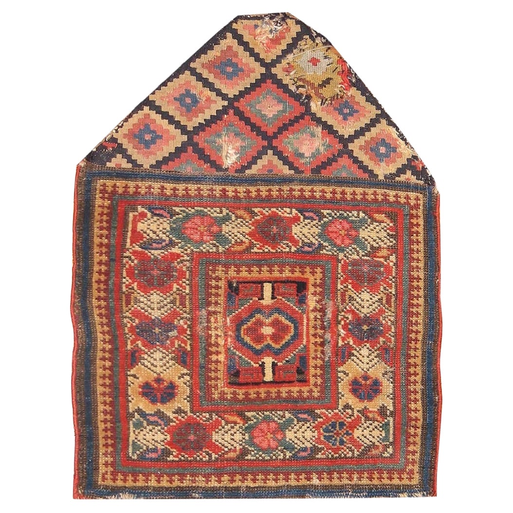 Small Tribal Antique Kurdish Persian Rug at 1stDibs