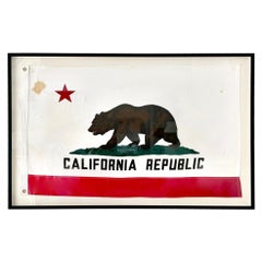 Drapeau d'État de la République de Californie vintage