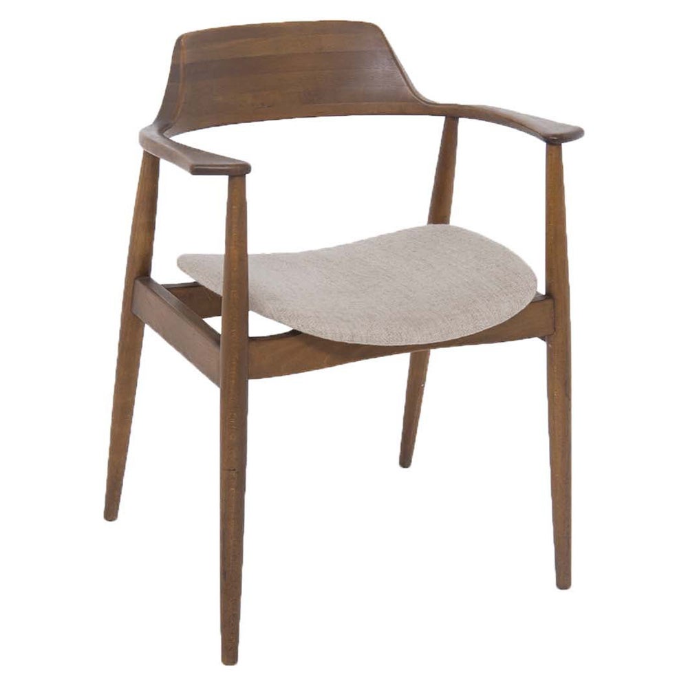 Amerikanischer Sessel aus Holz und Stoff aus der Mitte des Jahrhunderts, Phillip Lloyd Powell zugeschrieben