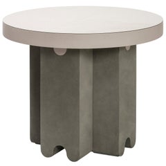 Mesa auxiliar contemporánea de cuero, Ossicle de Francesco Balzano para Giobagnara