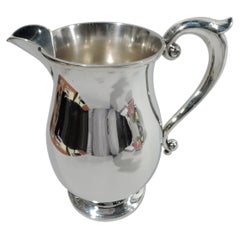 Cartier American Colonial-Style Sterling Silver Water Pitcher