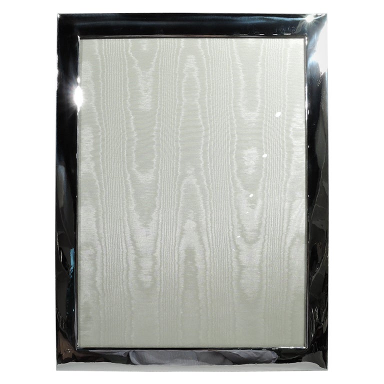 Very Large Mid-Century Modern Sterling Silver Picture Frame For Sale at ...