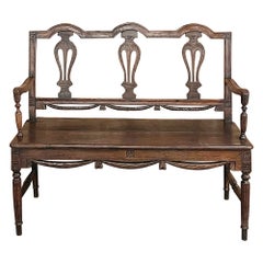 19th Century French Louis XVI Canape, Bench