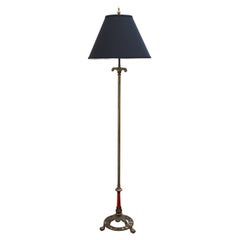 Victorian Floor Lamp in Style of Caldwell with Partially Painted Base