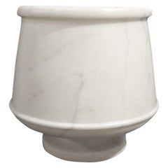 Retro Hand-Carved Marble Goblet or Vase from India