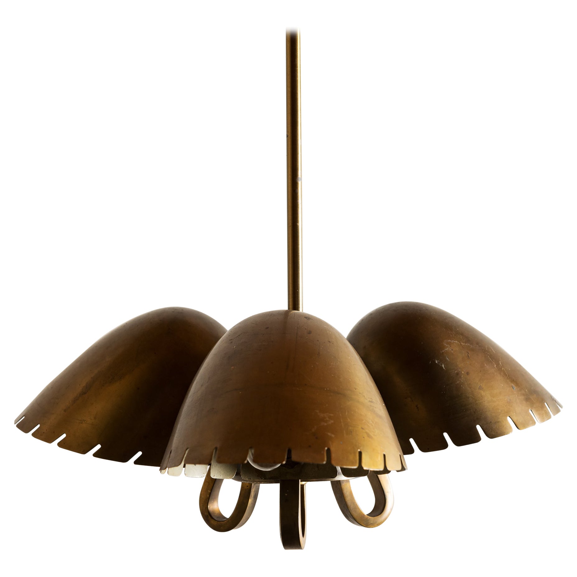 Brass Pendant by Carl-Axel Acking, Sweden, 1940s