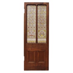 Antique Oak Glazed Door