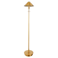 German Art Deco Style Brass Floor Lamp