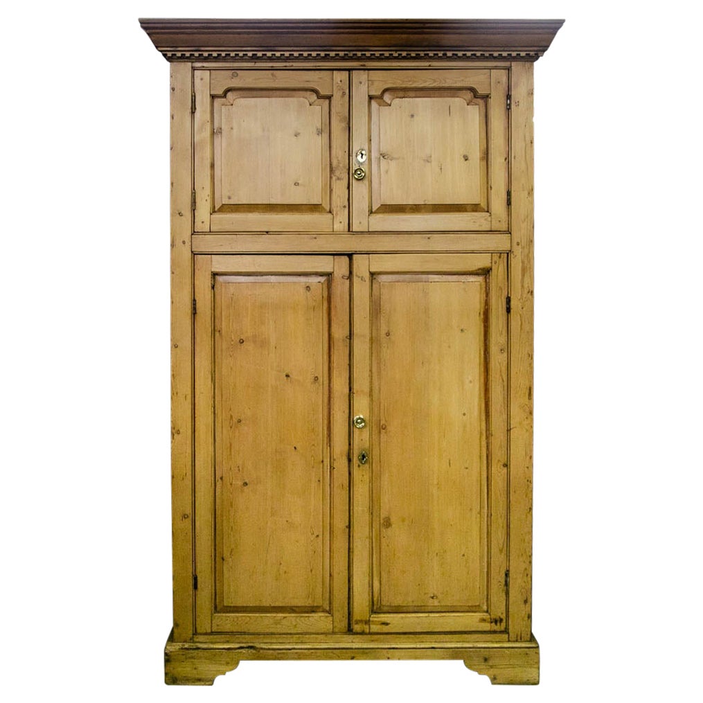 English Pine Cupboard For Sale