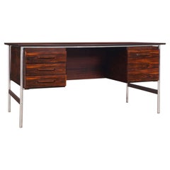 Norwegian Modern Rosewood Desk Attributed to Dokka Møbler