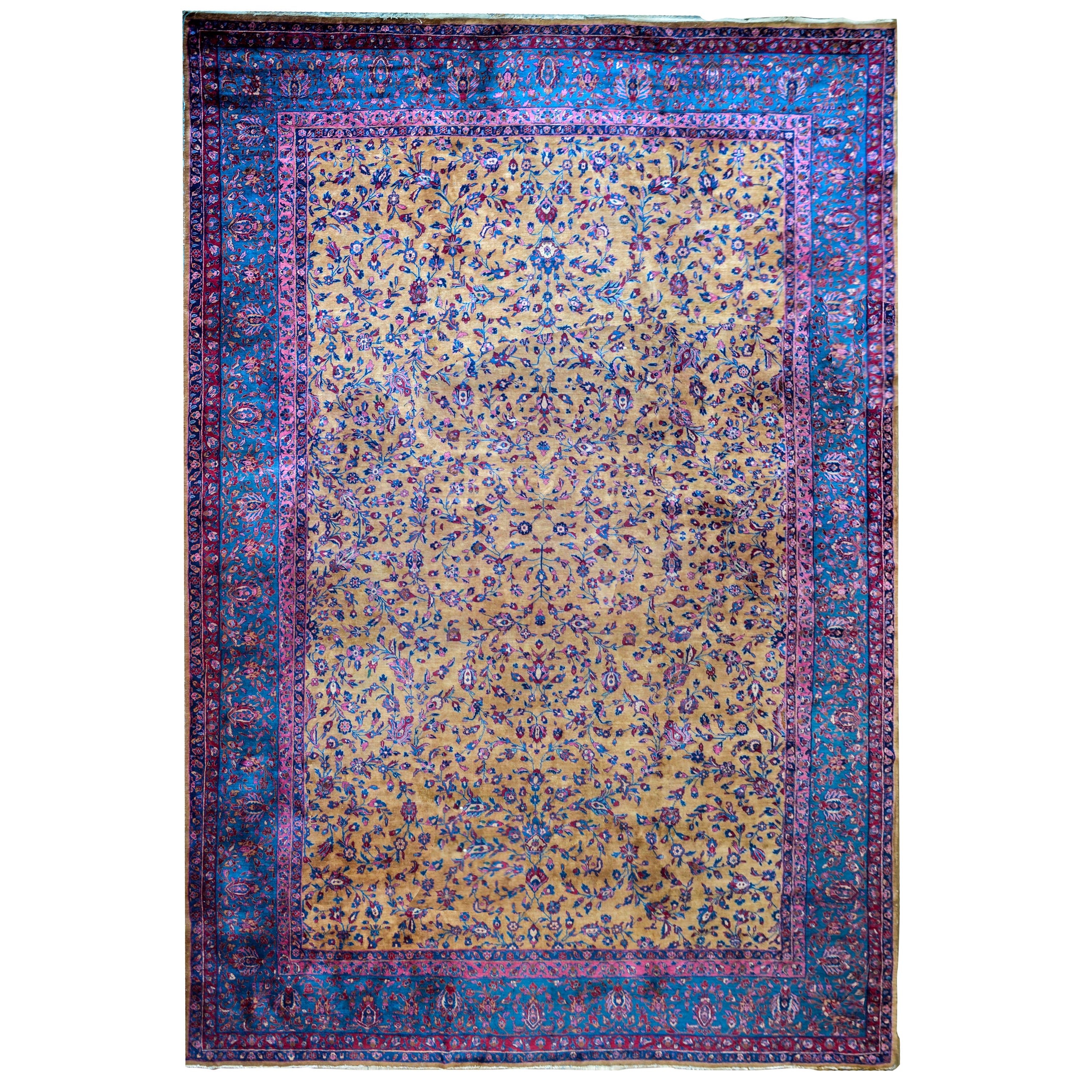 Persischer Kashan-Teppich des frühen 20. Jahrhunderts