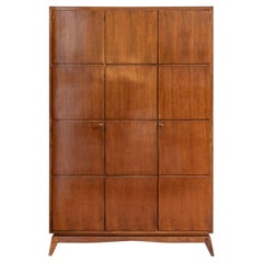 Italian Wood Wardrobe Attributed to Paolo Buffa, Italy, 1950