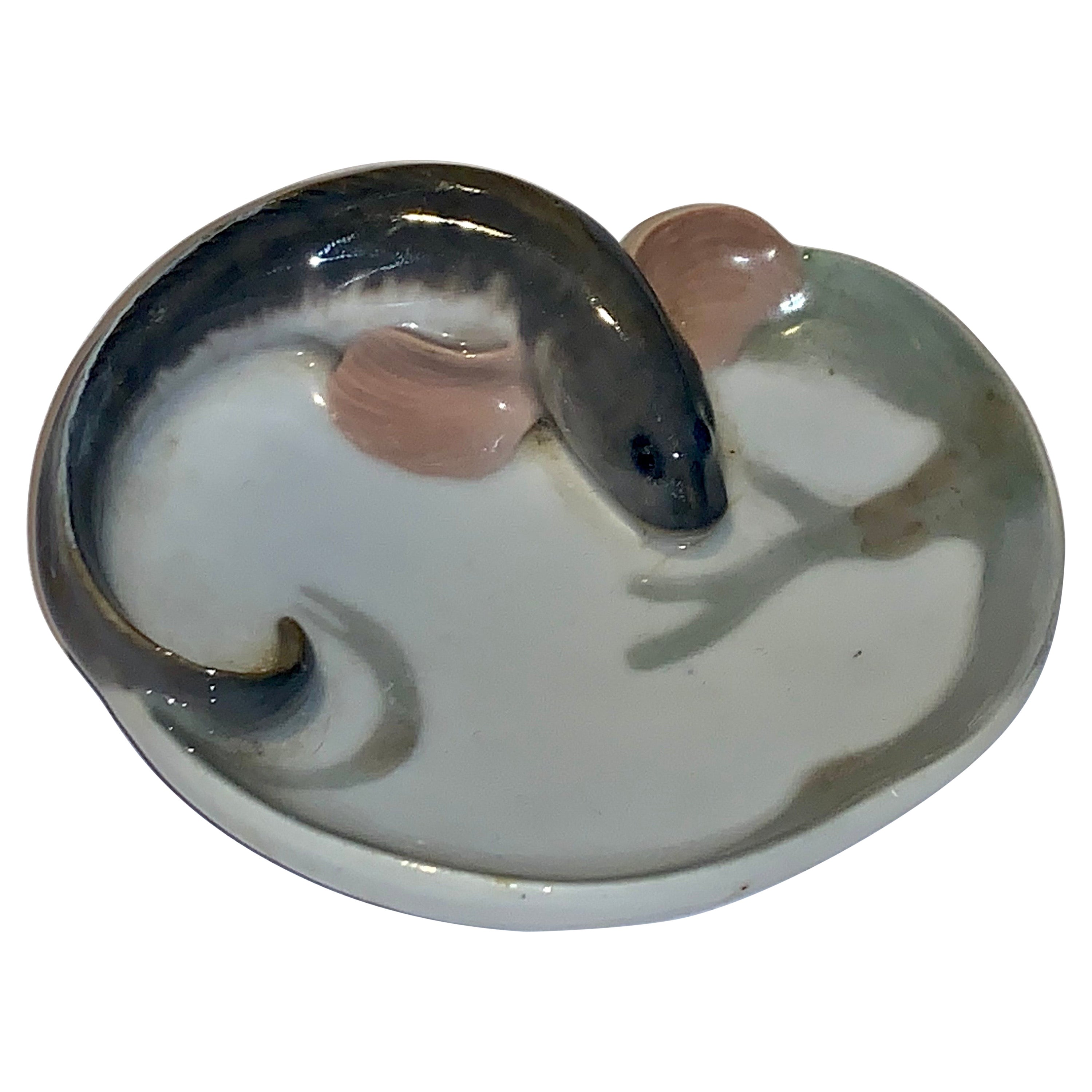 Rare Art Deco Royal Copenhagen Fish Dish Number 1139 For Sale