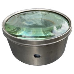 Extra Large Antique Mounted Magic Lantern Condensing / Magnifying / Optical Lens