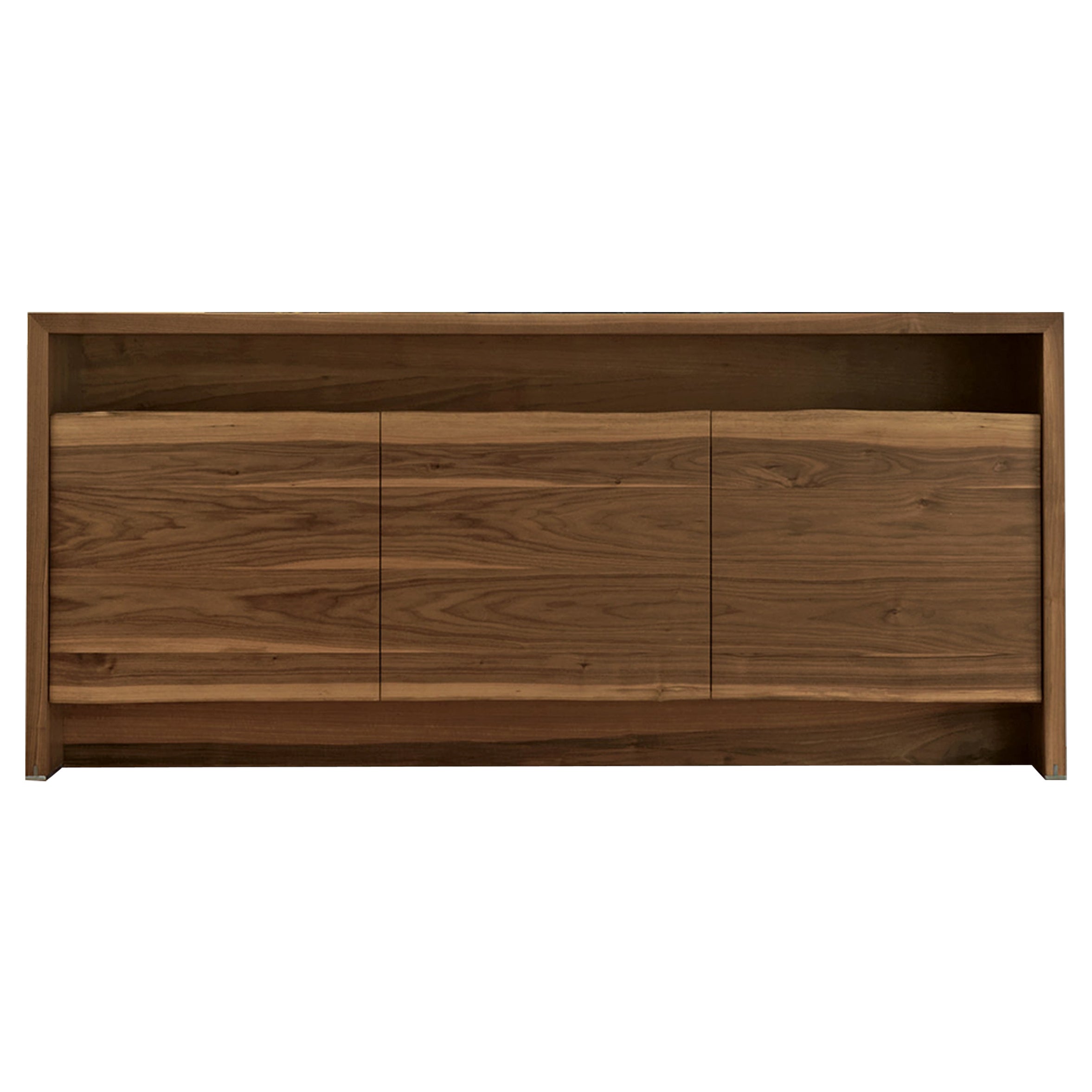 Puraforma Solid Wood Sideborad, Walnut Natural Finish, Contemporary For Sale