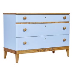 Mid-20th Century Scandinavian Painted Elm Chest of Drawers