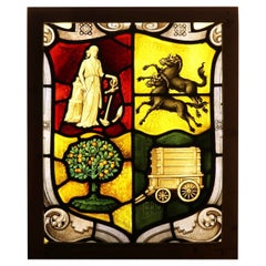 English Antique Stained Glass Window