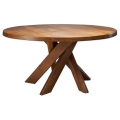 Pierre Chapo "T21D - Sfax" Table in Elm, France, 1960s