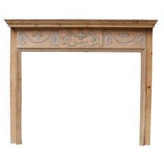 Cheminée en bois de récupération de style géorgien
