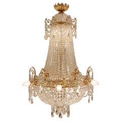 French 19th Century Louis XVI St. Baccarat Crystal Chandelier