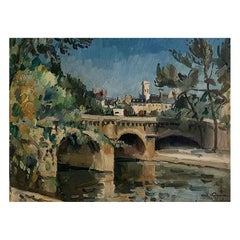 Ceria Edmond "Paris - Henri IV Bridge" Panel
