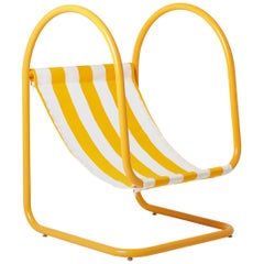 Contemporary Lounge Chair in Lacquered Steel Model ''PARAD'' by Axel Chay
