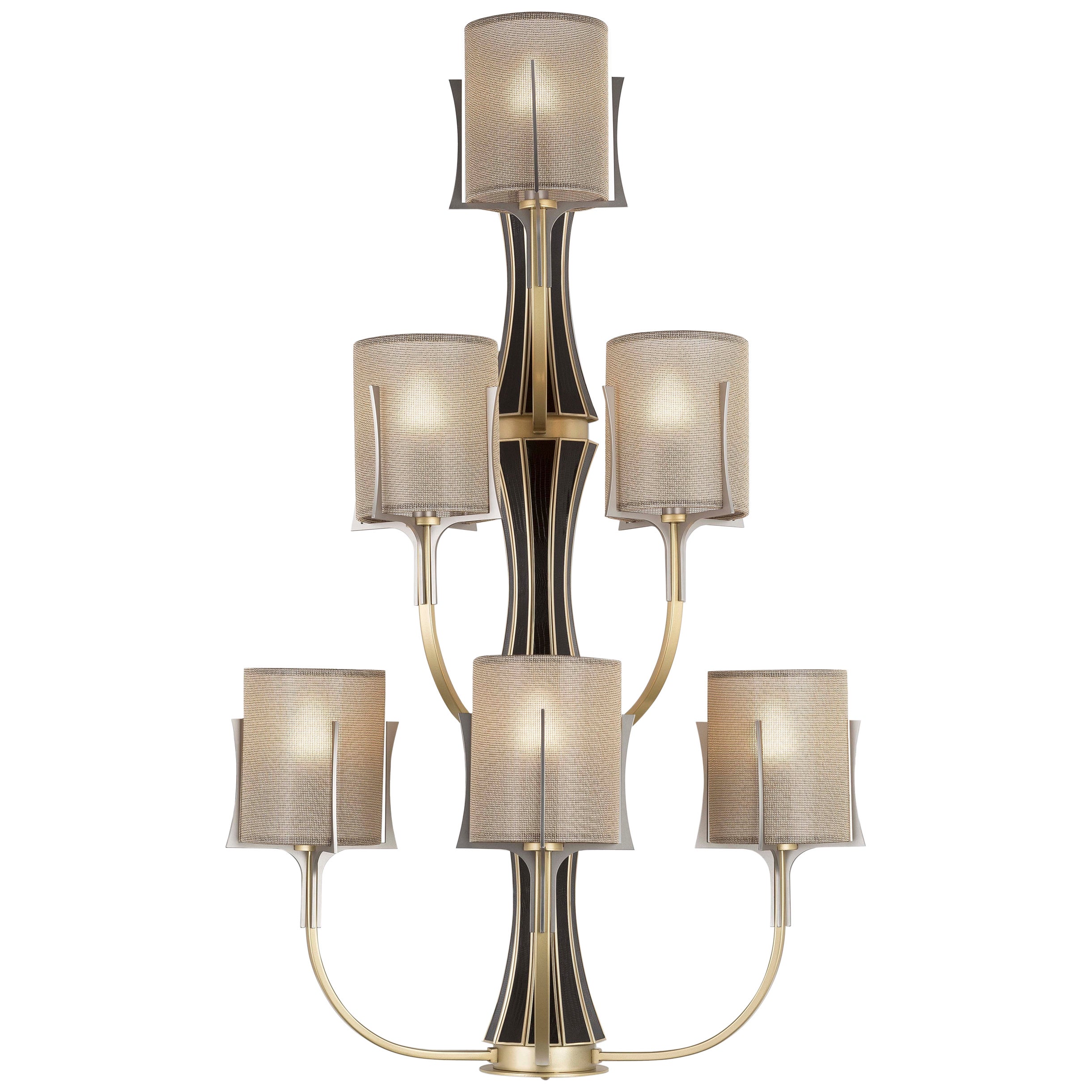 New Flow Wall Lamp 2125-GK-24 by Officina Luce For Sale