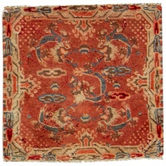  Traditional Handwoven Antique Red Area Rug