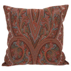 Antique Paisley Shawl Pillow, 19th C.
